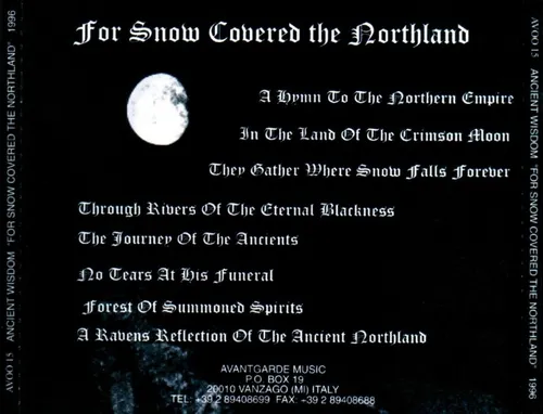 For Snow Covered the Northland