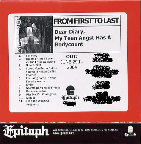 Dear Diary My Teen Angst Has A Bodycount