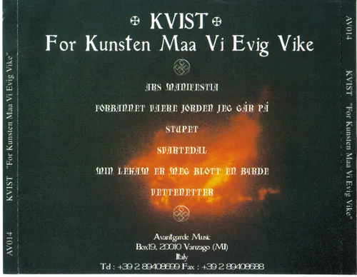 For Kunsten Maa Vi Evig Vike