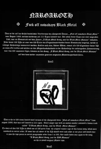 Fuck Off Nowadays Black Metal